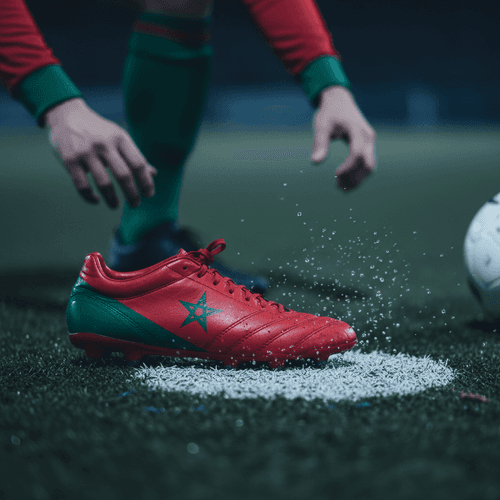 Morocco held the edge in the numbers, equalized at the death, and advanced on penalties